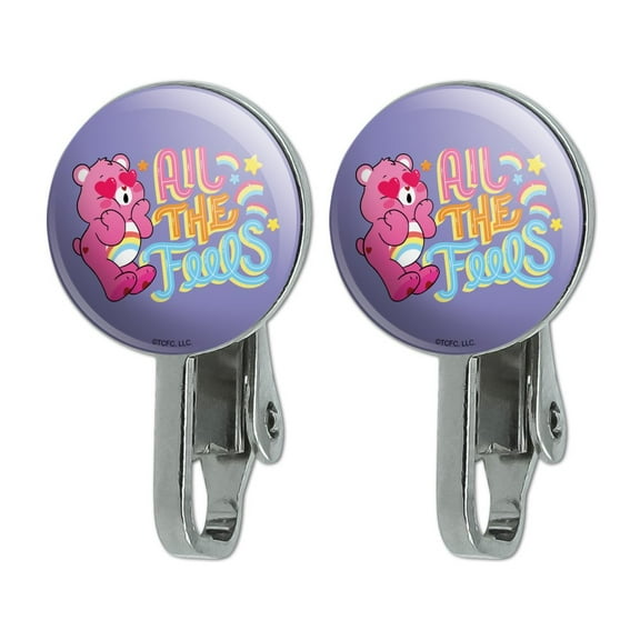 Care Bears: Unlock the Magic All the Feels Novelty Clip-On Stud Earrings