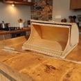 thumbnail image 6 of STP GOODS Birch Bark Bread Box with Lid 9.8x7.9x5.7'' (25x20x14.5 cm) Lilies Pattern Countertop Bread Bin Handmade Wooden Bread Storage Container for Bakery Storage Bin Food Keeper Pastry Box, 6 of 7