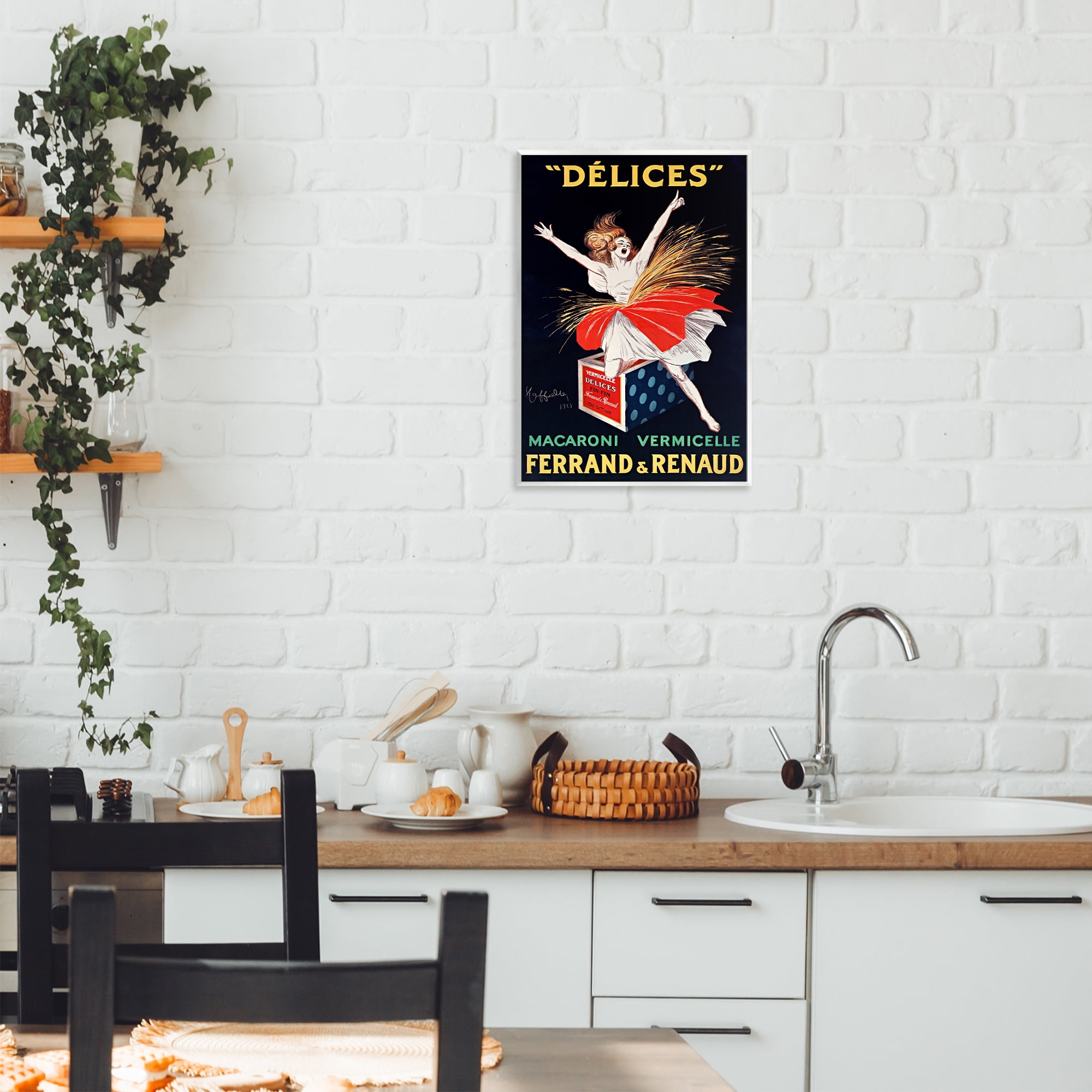 Stupell Industries Vintage Dancer Food Advertisement Wall Plaque Art, design by Leonetto Cappiello