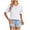 White, variant on Women's Solid Color Shirts Summer V Neck Short Sleeve Basic Tee Casual Loose Fit Soft Comfy Clothes (XL, White)