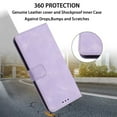 thumbnail image 4 of TECH CIRCLE For iPhone 14 Pro Wallet Case with Card Holders, Flip Case Wallet for Women Girls PU Leather Kickstand Wrist Strap Shockproof Phone Cover for Apple iPhone 14 Pro 6.1" 2022,Purple, 4 of 8