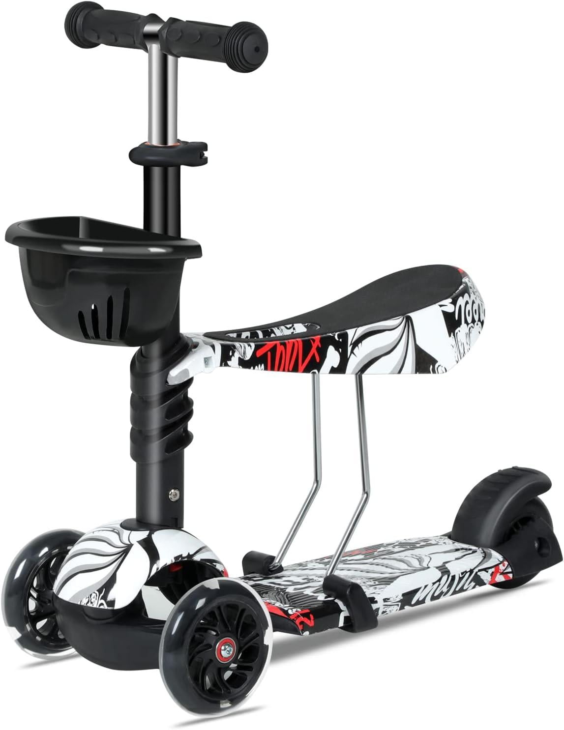 FIAT 503 Kids 3-Wheel Scooter | 170 LBS | LED Wheels | 5-12