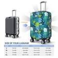 thumbnail image 6 of Haiem Shark And Leaves Luggage Cover Printed Suitcase Covers for Luggage Elastic Washable Suitcase Protector Fits 18-32 Inch Luggage-X-Large, 6 of 9