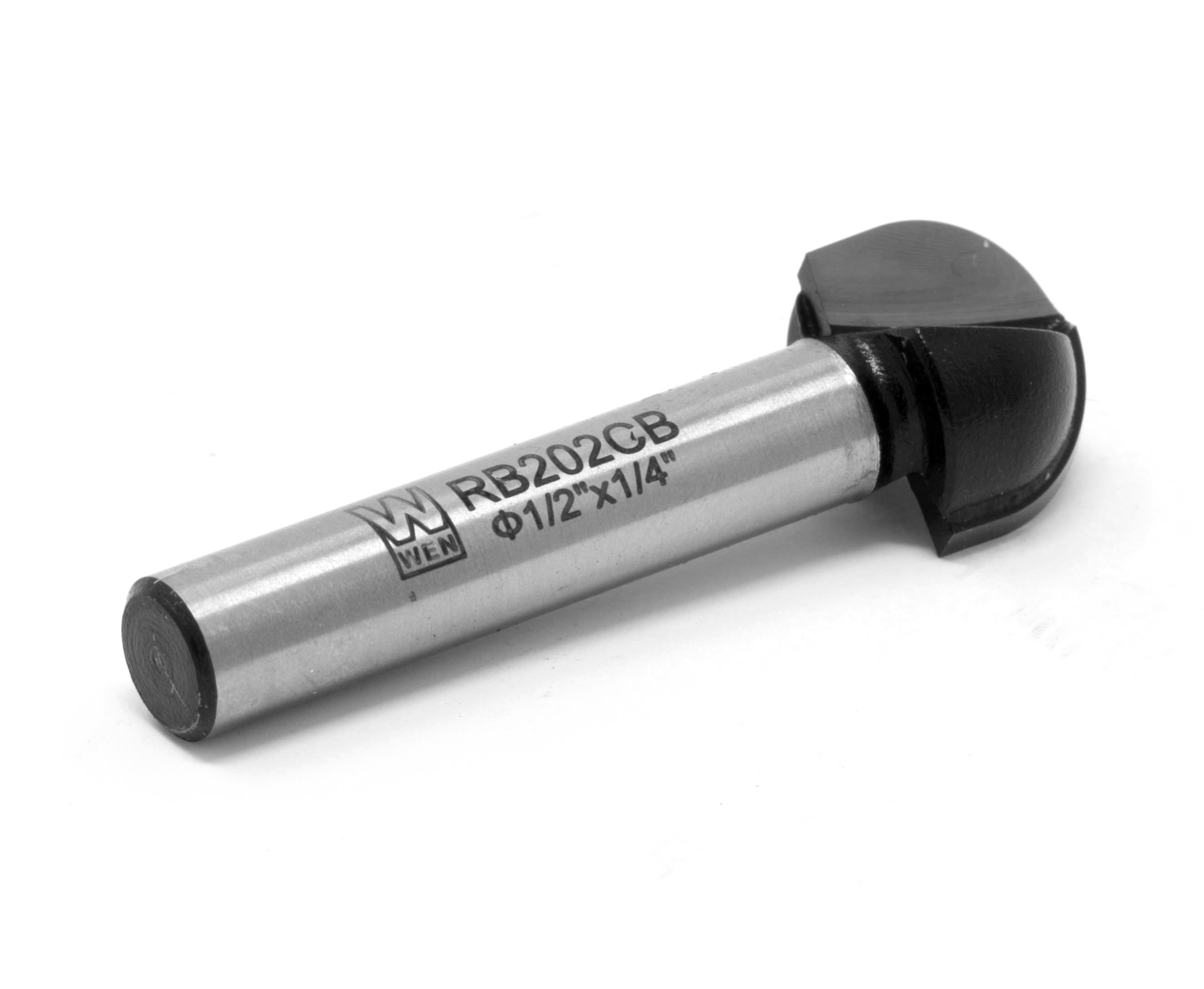 WEN 1/2 in. Core Box Carbide-Tipped Router Bit with 1/4 in. Shank