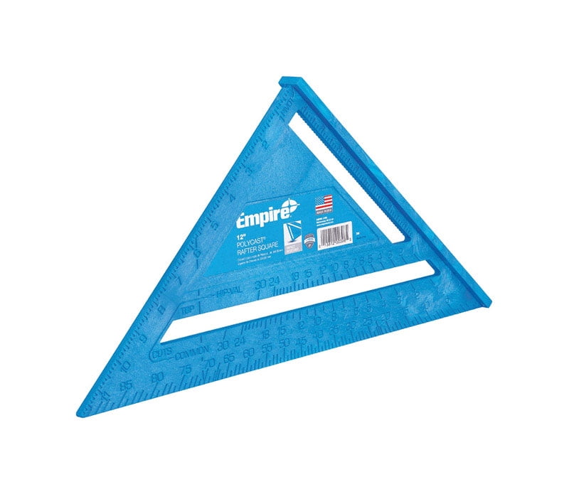 Empire POLYCAST 12 in. L x 12 in. H Polycast Heavy Duty Rafter Square Blue - Case Of: 1