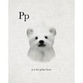 thumbnail image 3 of Straatsma, Leah 12x14 Black Modern Framed Museum Art Print Titled - P is for Polar Bear, 3 of 5