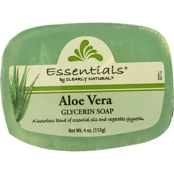 Clearly Natural - Aloe Vera Glycerin Soap Bar, 4 Oz