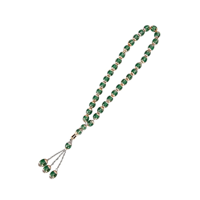 Cuentas de Oración Musulmanas unisex de resina, color beige y marrón, acesorio adecuado para suministros religiosos, diseño elegante, buyo para Todos los musulmanes
