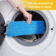 thumbnail image 5 of Yocada Spray Mop Scrubber with Adjustable Iron Pole for Home Office Floor Total 2 Mop Pads, Yellow, 5 of 6