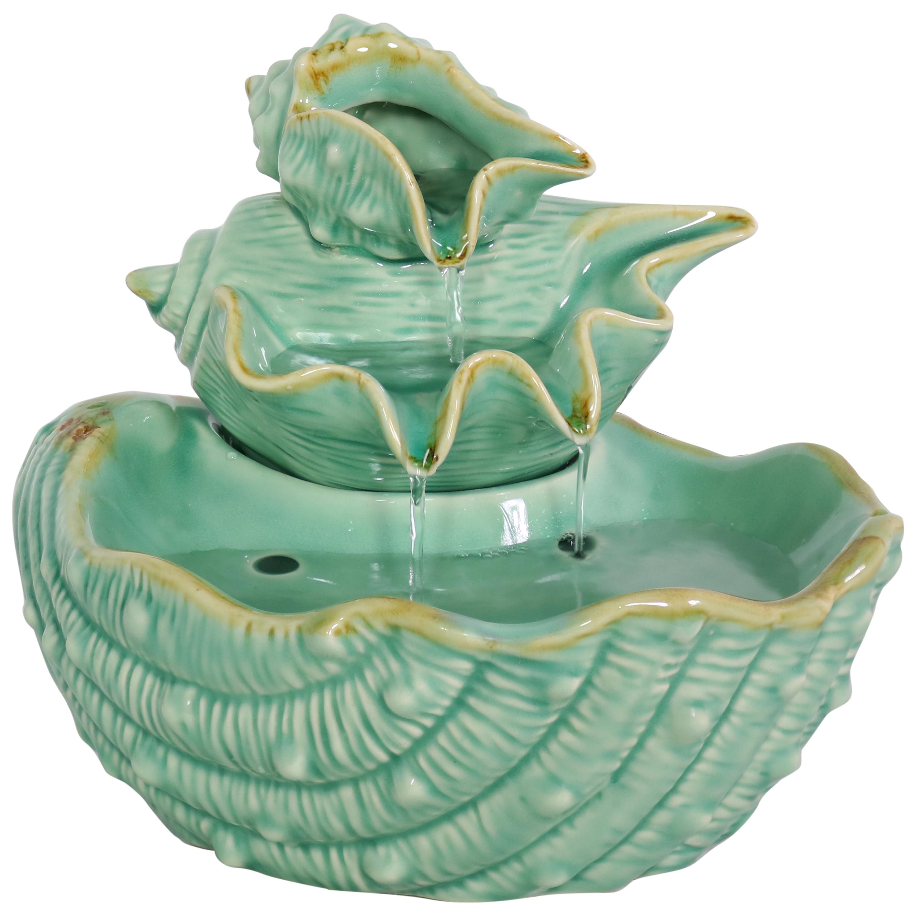 Sunnydaze Stacked Seashells Tabletop Water Fountain - 7" - image 2 of 9