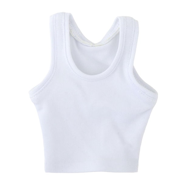 Chaleco masculino sin mangas, ropa en miniatura, accesorio DIY, accesorios, figura, ropa para muñecas, modelo de muñecos de acción de 12 pulgadas, 1/6 Blanco