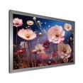 thumbnail image 2 of Designart "Meadow of Poppies Pink and Blue" Floral Framed Wall Art Decor - Traditional Pink Poppies Bedroom Framed Canvas Wall Art, 2 of 6