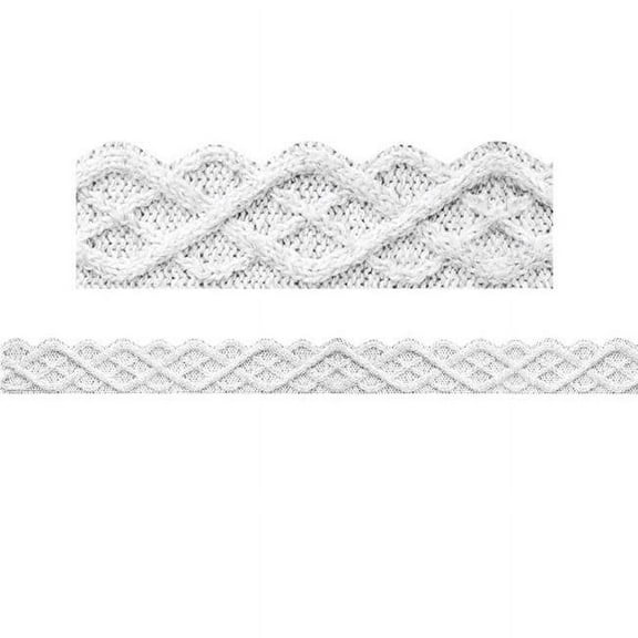 Eureka EU-846305 A Close-Knit Class Fisherman Extra Wide Cable Knit Deco Trim, Multi Color