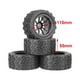 thumbnail image 4 of Neumáticos RC 4x1:10, piezas de mejora hexagonales de 12mm, reemplaza el accesorio para HSP 94108 94188 94111 DIY modificado , negro Hugo Ruedas y neumáticos de coches RC, 4 of 5