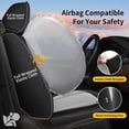 thumbnail image 4 of JIAMAOXIN Car 5-Seat Covers Front & Rear Full Set Faux Leather Universal SUV Sedan Seat Cushion Protector Waterproof, 4 of 5
