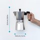 thumbnail image 5 of Cafetera para café espresso GROSCHE Milano Moka, 450 ml, plateada, 5 of 9