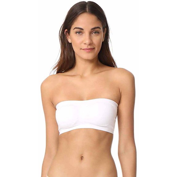 Fashion Forms Womens Convertable Stretch Bandeau Bra (White, Medium)