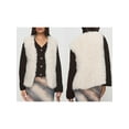 thumbnail image 2 of Rdhnmea Women's Faux Fur Waistcoat Solid Color Open Front Fuzzy Vest, 2 of 9