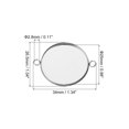 thumbnail image 2 of Unique Bargains Pendant Trays, 30 Pack 316 Stainless Steel 25mm Round Bezel Trays Pendant Base with 2 Rings, 2 of 6