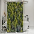 thumbnail image 2 of White Shower Curtain for Stall Bathroom Gold Black Eucalyptus Leaves Neutral Farmhouse Room Partition Home Decor Botanical Plants Waterproof Fabric RV Shower Curtains 36x72inches with Hooks, 2 of 6