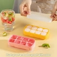 thumbnail image 4 of Mini Ice Cube Trays for Freezer, Silicone Ice Cube Trays with Lid for Mini Fridge, Small Ice Cube Molds, Ice Trays with Covers for Cocktails or Whiskey, BPA Free, Flexible & Easy Release - 3 Pack, 4 of 7