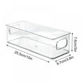 thumbnail image 3 of Stackable Plastic Food Storage Bins - Refrigerator Organizer With Handles For Pantry  Fridge  Freezer  Kitchen  Countertops  Cabinets - Clear Can Organizer, 3 of 6