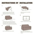 thumbnail image 5 of Sofa Cover Fit Stretch Slipcover Elastic Fabric Printed Pattern Chair Loveseat Couch Settee Non Slip Sofa Covers Furniture Cover Protector Washable, 5 of 10