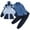 Blue, variant on Toddler Snow Suit 6-12 Years Unisex Girls Boys Winter Outdoor Snow Outfits 3 Piece Sets Long Sleeve Zipper Ski Jacket Warm Tops and Kids Snow Pants