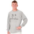 thumbnail image 5 of I've Got Your Back Funny Nerdy Long Sleeve TShirt Men Women Brisco Brands S, 5 of 6