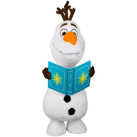 Holiday Greeter Olaf with Book Frozen 2