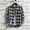 L-Black, variant on Rinsvye Men's Casual Printed Shirt Mens Bodysuit Shirt Autumn and Winter Long Man Jumpsuit Sleeved Single Breasted Lapel Long N Plaid Shirt