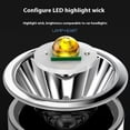 thumbnail image 2 of Linterna LED de alto lumen - Linterna recargable por USB para acampar, hacer senderismo, caminar - Potente linterna de emergencia, 2 of 5