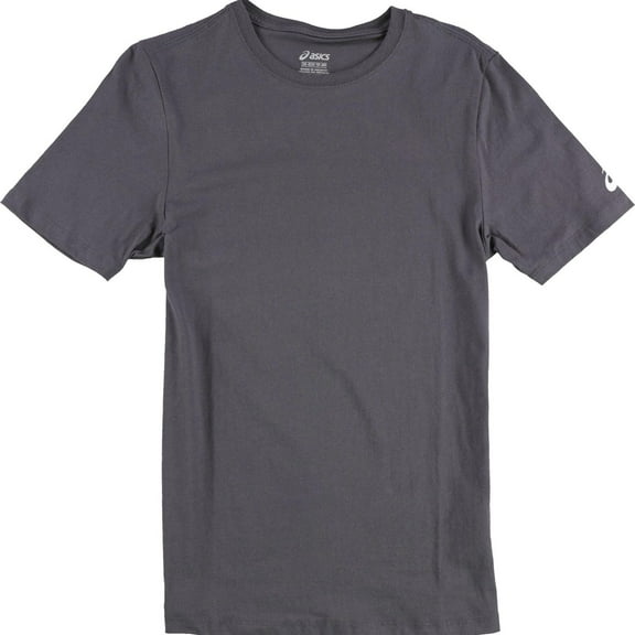 ASICS Mens Logo Basic T-Shirt, Grey, XXXX-Large