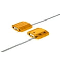 thumbnail image 2 of Secure Cable Ties 12 Inch Gold Pull Tight Galvanized Steel Cable Seal with 2.5mm wire - 50 Pack, 2 of 3