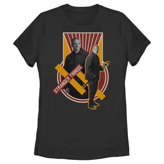 Netflix Women's Stranger Things Jim Hopper Portrait Graphic T-Shirt