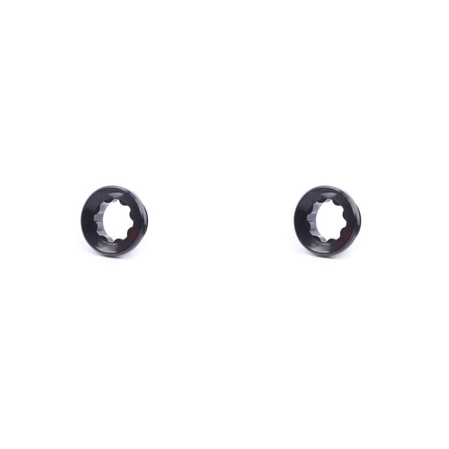 Soidarity Pernos de soporte inferior RISK M20 G-20, rueda de cadena de aleación de aluminio, cubierta de bielas, perno de brazo, tapa, juego de Negro Cubierta de manivela 2piezas