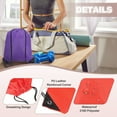 thumbnail image 3 of Drawstring Backpack Bags, 2 Pack Sports Cinch Sack for Gym Yoga Travel Swimming Beach Red, Green, 3 of 6