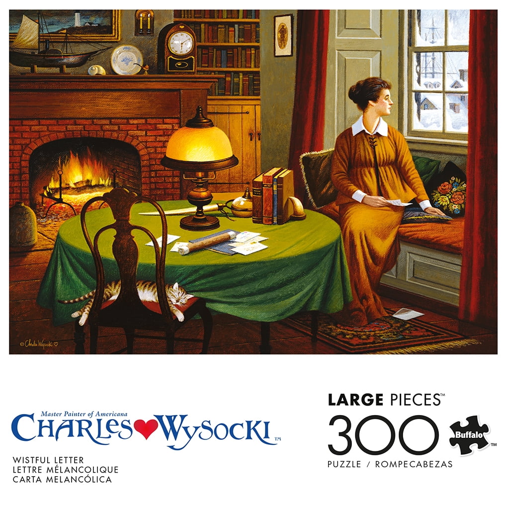 Buffalo Games Wistful Letter 300-Piece Interlocking Jigsaw Puzzle for Adults Ages 14-99 Years