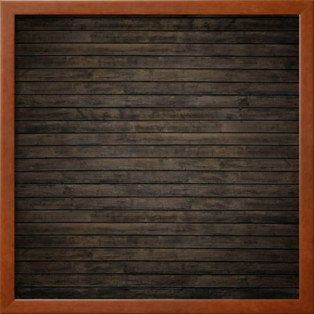 dark brown wood panels framed print wall art by reinhold leitner