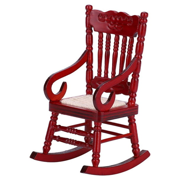 Dollhouse Chair Attractive Miniature Rocking Chair Exquisite