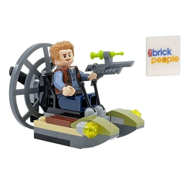 Figura LEGO Jurassic World Owen con hidrodeslizador y pistola tranquilizante