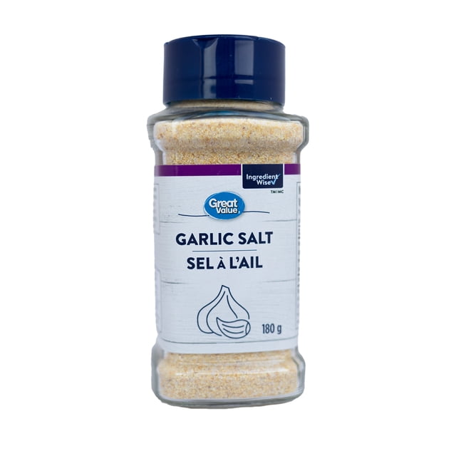 Great Value Garlic Salt, grounded, 180g