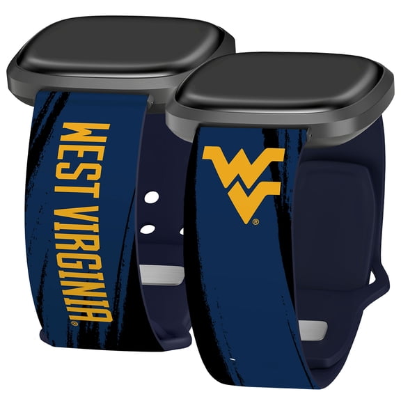 West Virginia HD Paint Stripe Unisex Watch Band for FitBit Versa 3 & Sense (Long)