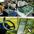 thumbnail image 7 of XYZCANDO Koala 4 Piece Golf Cart Seat Covers Leaves Golf Cart Steering Wheel Covers 2pcs Golf Cart Flags Comfort Golf Cart Body Kit 13 Inch Steering Wheel Covers Decoration Banner Green, 7 of 7