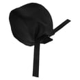 thumbnail image 5 of HERFIER Fashion Chefs Hat Kitchen Catering Skull Ribbon Turban (Black) 11.79x7.86x4.72in, 5 of 8