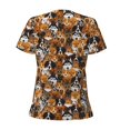 thumbnail image 5 of Wukai Dogs Different Breeds Casual V-Neck Graphic Tees for Women: Lightweight and Breathable Summer Tops with Stylish Design-XX-Large, 5 of 8
