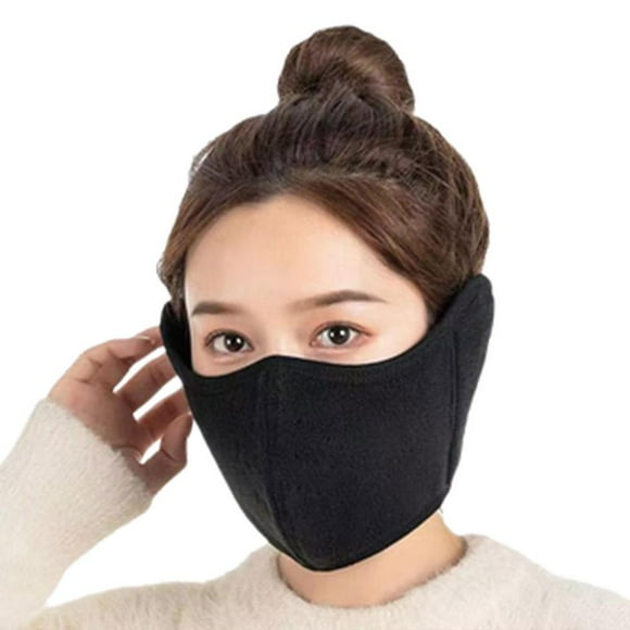 Windproof Fleece Face Mask with Ear Protection for Cycling and Skiing in Cold Weather Conditions