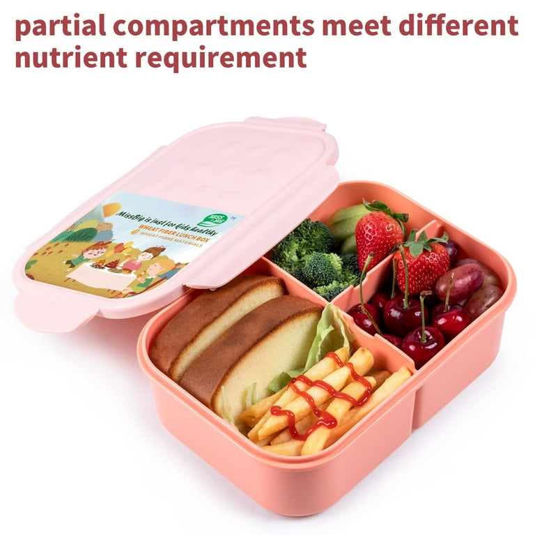2-Layer Plastic Lunch Box Bento box Sauce Box Microwave Usable Lunch Box  1.5L