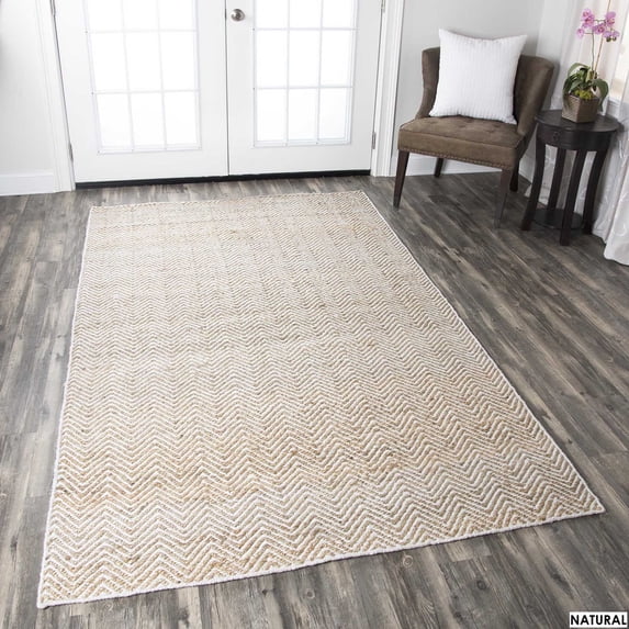 Rizzy Home Harlem Collection Chevron Rug