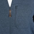thumbnail image 5 of Men's Smith's Workwear Sherpa-Lined Sweater Fleece Jacket Color: Slate Blue Heather Size: XL, 5 of 5